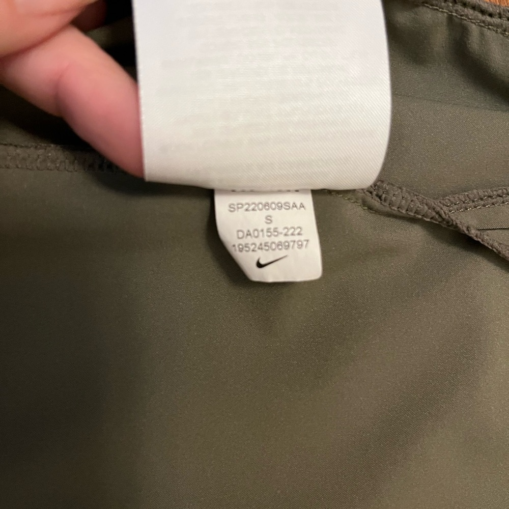 Nike Bliss Luxe Olive Green Athletic Tennis Dress - Picture 9 of 10